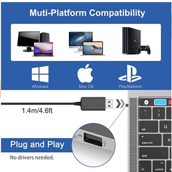 USB Computer Microphone with Mute - Picture 5 of 7